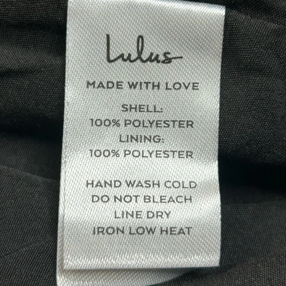 NEW Lulus Black Floral Wrap Dress S Autumnal Coquette Feminine Flirty Romantic - Picture 14 of 15